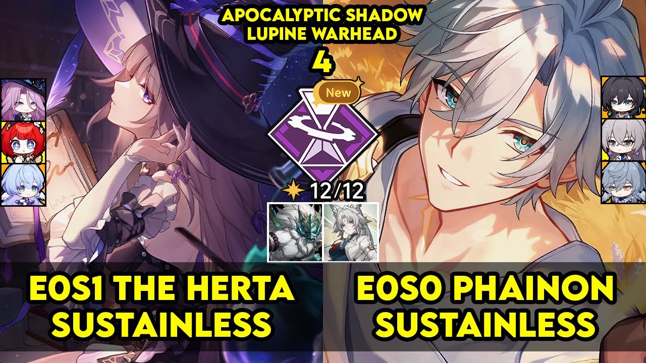 Apocalyptic Shadow 4 | E0S1 The Herta & E0S0 Phainon | Apoc 4 | HSR