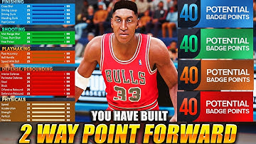 Rare 2 WAY POINT FORWARD Build Is Taking Over NBA 2k23 ...