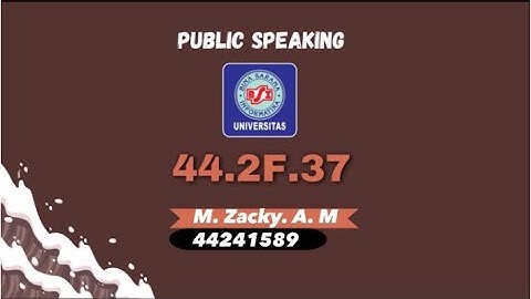 UTS PUBLIK SPEAKING || NEW ANCHOR || MUHAMMAD ZACKY ANWAR MAKARIM (44241589)