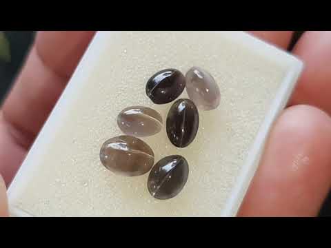 Natural garnet vs natural chrysoberyl cat eye HASIL CUSTOM ILAN GEMSTON. 