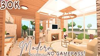 30K! BLOXBURG: MODERN HOUSEBUILD, NO GAMEPASS! | BLOXBURG TUTORIAL! 30K! BLOXBURG: MODERN HOUSEBUILD, NO GAMEPASS! | BLOXBURG TUTORIAL!