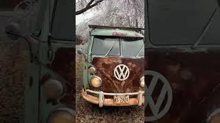 VW Bus Ice Storm Recovery #shorts #volkswagen