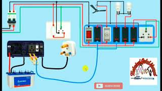 How to inverter connection in home switch board ?  घरको लागि inverter को wiring गर्न सजिलैसँग  सिकम