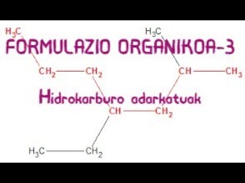 Formulazio organikoa 2. Hidrokarburo adarkatuak