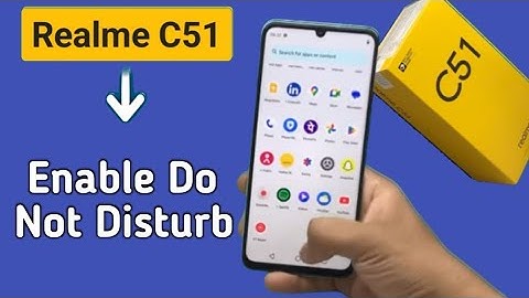 How to enable do not disturb mode in realme c51, Realme C51 how to turn on do not disturb mode