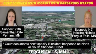 Two Women Facing Assault With Dangerous Weapon Charge In Fergus Falls Update