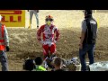 Nancy van de Van crash WMX round of Qatar 2015 Motocross - MXGPTV