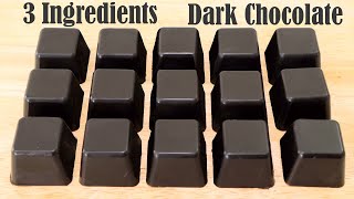 3 INGREDIENTS EASY DARK CHOCOLATE RECIPE | HOW TO MAKE CHOCOLATE AT HOME screenshot 5