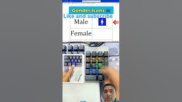 Draw Male-Female 🚻 Toilet Symbol in MS Word with Just a Shortcut – Mind Blown! #excel #symbols #tips