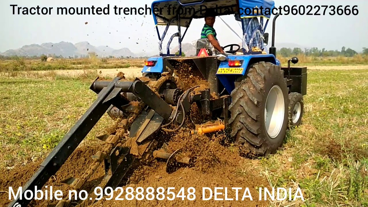 DELTA tractor trencher YouTube