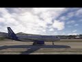 Descent into Santorini Airport in the Fenix A320  AEE4SR