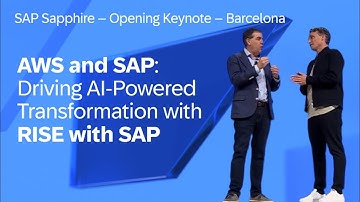 AWS and SAP: Driving AI-Powered Transformation with RISE with SAP | SAP Sapphire 2024