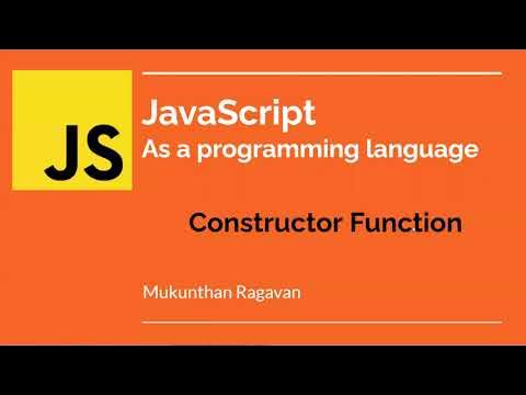 JavaScript - Constructor Function - 018 - YouTube