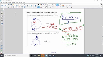 angles of intersecting secants and tangents