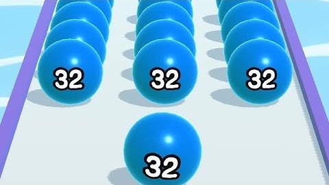 Ball Merge 2048 ASMR Gameplay, Very relaxing and satisfying All Levels Gameplay Walkthrough Android