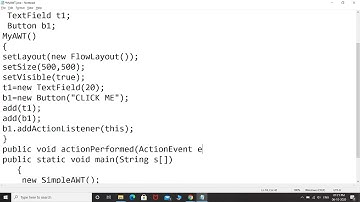 Implementing event handling in Java.