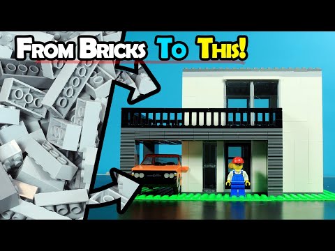 How to Build lego House Brick by Brick Stop Motion