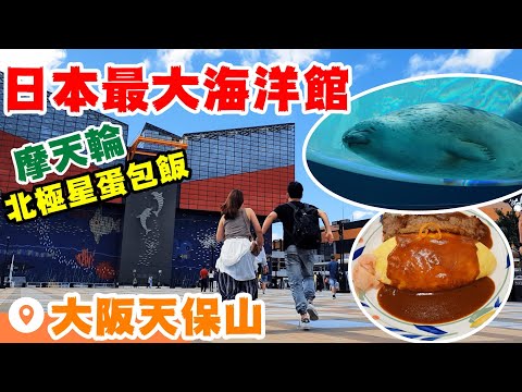 【大阪自由行】超推薦必去景點 | 日本最大水族館與摩天輪 | 第一間賣蛋包飯的北極星嚐鮮 | 大阪周遊卷免費景點 | EP34