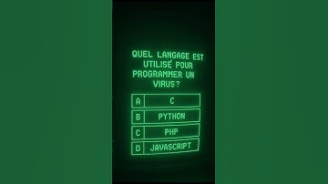 Tu sais dans quel langage on programme un virus ? (Quiz Hacker)