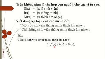 Chương 1. Bài tập Biểu thức vị từ   Predicate logic