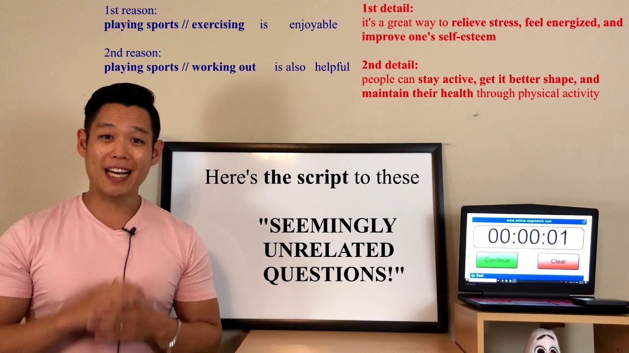  THE ANSWER TO THE MOCK TEST TOEFL SPEAKING TASK 1 2 FREE TIME 