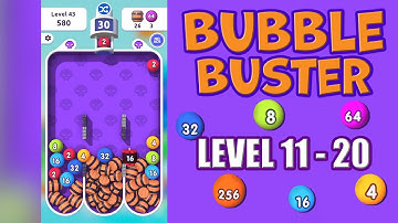 Bubble Buster 2048 - Level 11 - 20 | Mobile Gameplay/Walkthrough (Android & iOS)
