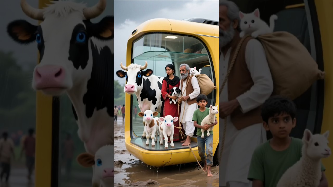 "Flood Survival Story – Family, Pets & Futuristic Mobile Home | 