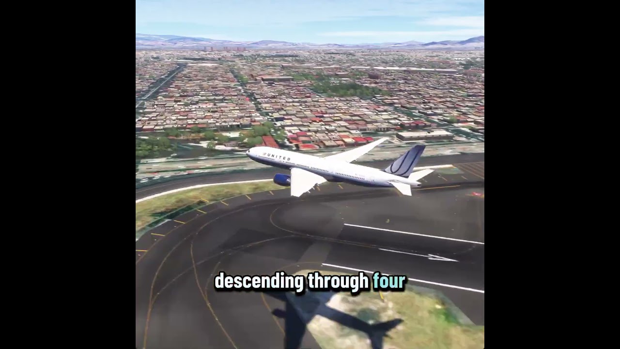 Precision approach: Watching traffic from the south #flightsim #aviation #simulation