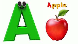 ABC Phonic Song  Toddler Learning Video Songs, A for Apple, Nursery Rhymes, Alphabet Song for kids