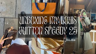 LOUIS VUITTON SPEEDY 25 UNBOXING | buying brand new secondhand