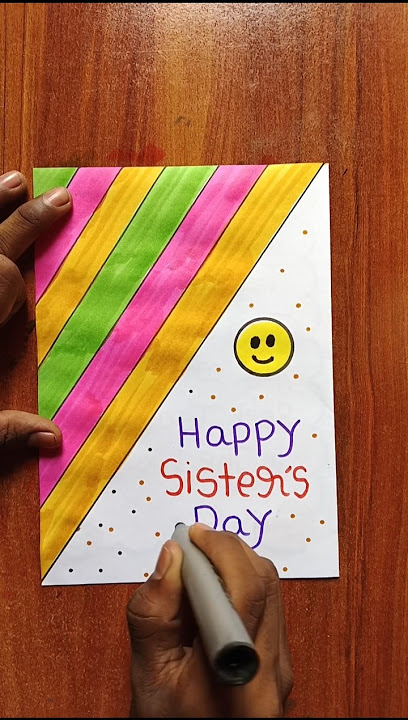 Beautiful 😍 Sisters Day Greeting Card #shorts #sitersday