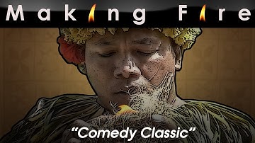 Samoan Comedian (Chief Sielu Avea) "Making Fire" - Polynesian Cultural Center (from long version)