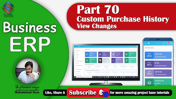 Business ERP Part 70 Custom Purchase History View Changes ASP NET MVC