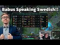 Thebausffs speaking swedish to his mom live on stream