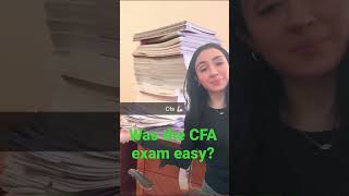 CFA Exam - Was it easy? #cfaexam #cfalevel1