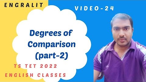 TS TET English Grammar Classes | Degrees of Comparison | Part-2 |Engralit | by Balaji | Video-24 |