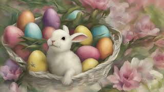 Easter TV Art with Soft Piano Music  1 Hour