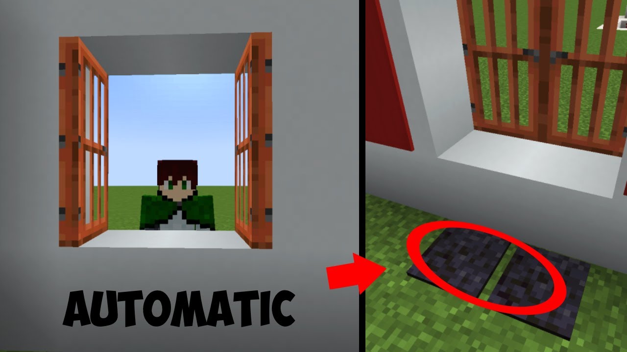 How to make an AUTOMATIC WINDOW in minecraft Java. - YouTube