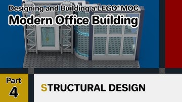 LEGO Modern Office Building Modular MOC | Part 4 : Structural Design