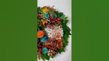 Leopard Print Pumpkin Wreath