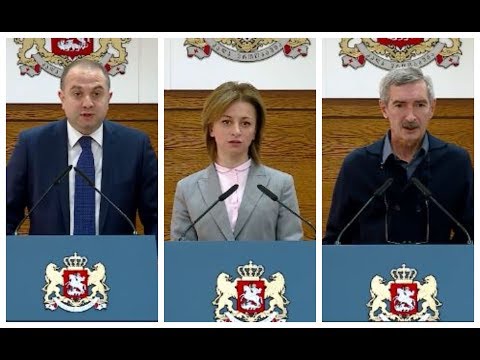 კორონავირუსუს გავრცელებასთან დაკავშირებით სპეციალური ბრიფინგი მთავრობის კანცელარიაში