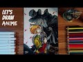 LET&#39;S DRAW ANIME: Emma vs Lewis | The Promised Neverland | Speed drawing