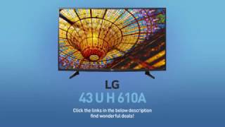LG 43UH6100 43″ 4K Ultra HD 2160p 120Hz LED Smart HDTV (4K x 2K) LG 43UH610A (43UH6100) 4K UHD HDR Smart LED TV - 43
