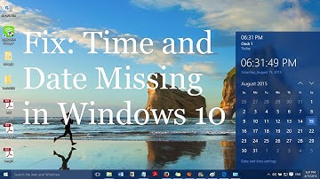 Fix: Time and Date missing in Windows 10 taskbar system tray [Method I]