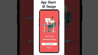 Mobile App UI Design | Login and Sign Up | Adobe XD. screenshot 2