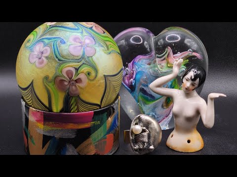 MEGA HAUL from THRIFT & ESTATE SALE - Art Glass, Designer jewelry