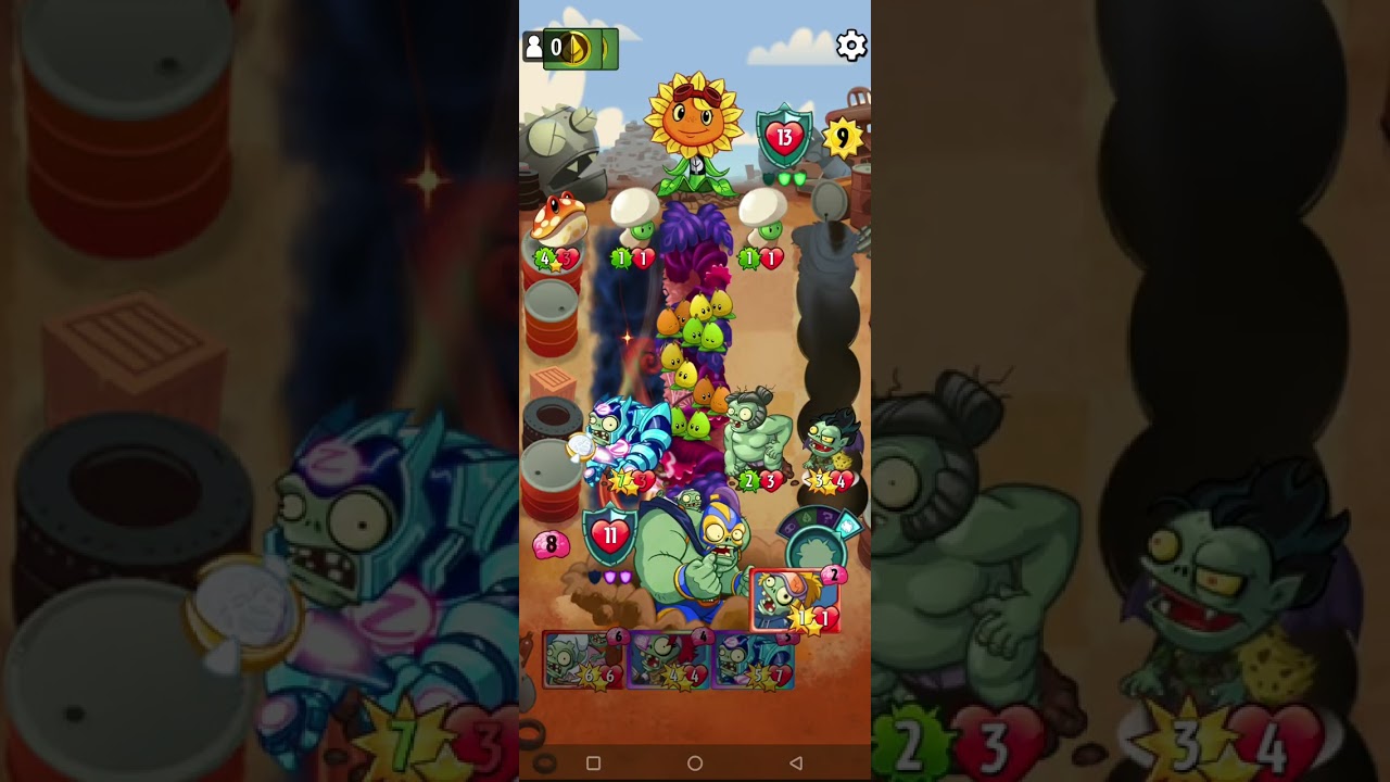 Pvz heroes- solar flare vs the smash daily challenge 