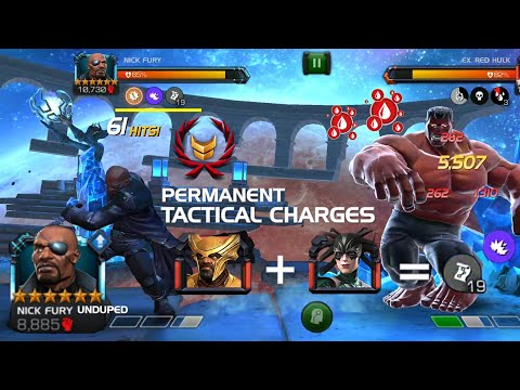 Fantastic Synergy For Unduped Nick Fury Permanent Tactical Charges – Marvel Contest of Champions