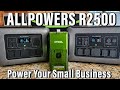 ALLPOWERS R2500 Powers your small BUSINESS!  Xtool F1 &amp; MonPort Fiber