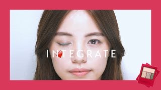挑戰小松菜奈綠色眼妝 ! Integrate 線代主義光彩眼影盒